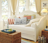 WMJRQ-294欧式坐卧两用沙发床客厅实木沙发床白色储物沙发床定制
