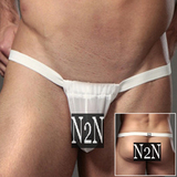 新款n2n男士内裤 性感时尚 超低腰露臀 透视网纱 丁字裤一字裤