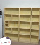 新款书柜书架实木书柜收纳柜自由组合松木柜子接受定做