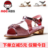 abc正品女童鞋中童夏季新款软底水钻公主舞蹈时尚皮凉鞋P62135752