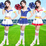 欧洲杯足球宝贝服装女套装啦啦队啦啦操拉拉队演出服团体表演服夏