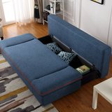 迷蜗居沙发床小户型储物床双人沙发赖人全钢架多功能可折叠沙发床