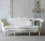 北欧宜家新古典雕花做旧复古美式欧式沙发私人定制实木雕花沙发
