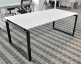 宜家风格简约 电脑桌 白色办公桌 简易工作台 主管台 钢架组合桌