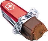 瑞士原装进口瑞士军刀1比1仿真创意牛奶巧克力单只 现货新款