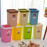 垃圾桶无盖塑料加厚垃圾筒家用厨房客厅卫生间酒店卧室收纳筒简约