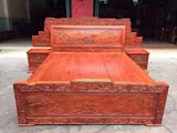 越南红木家具仿古中式雕花大床带床头柜花梨木1米8实木双人床婚床