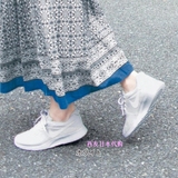 日本正品代购 16夏款 休闲时尚网状设计透气不闷热耐克款系带女鞋