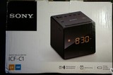 Sony/索尼 ICF-C1闹钟收音机FM/AM可爱创意嗜睡音乐懒人床头闹钟