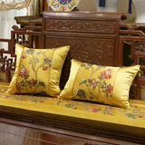 中式刺绣花抱枕红木沙发垫坐垫靠垫罗汉床实木家具圈椅垫加厚坐垫