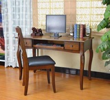 特价书桌学习桌实木雕刻书桌欧式电脑桌台式美式简约办公桌写字台