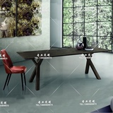 北欧宜家实木餐桌 设计师家具 创意书桌个性办公桌长桌私人工作台