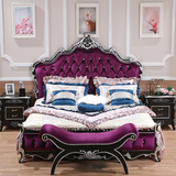 欧式床风格田园床法式1.8米公主床新古典美式实木双人床家具现货