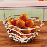 304不锈钢果盆/果盘/果篮 欧式创意餐桌用品 水果盘现代简约客厅