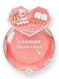 日本代购    CANMAKE单色霜状腮红膏/ 持久自然显色 亚光/珠光
