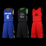 包邮16年新款双面空版个性篮球服夏季运动篮球衣定制男款比赛训练