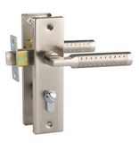 卫生间门锁铝合金\塑钢门单舌锁浴室门锁厕所门锁孔距125mm