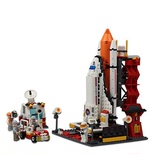 古迪城市乐高式拼插积木拼装航天飞机发射中心太空模型玩具8815