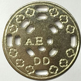 带孔数码币娃娃机游戏币游戏币定做游戏代币游戏厅电玩城代币AEDD