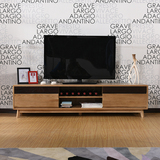 日式现代小户型电视柜白橡木实木简约储物柜1.5米1.8米北欧地柜