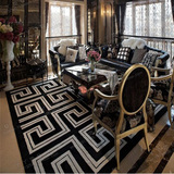 时尚现代欧式地毯客厅茶几沙发地毯卧室床边地毯样板房地毯定制