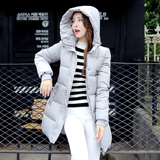 2016年新款冬季韩版羽绒棉衣女中长款学生棉服修身显瘦加厚棉袄