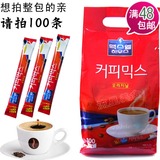 韩国原味速溶黑咖啡 原装进口麦斯威尔三合一特浓咖啡12g 单条装
