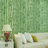 中式店面餐厅自粘墙纸 清新绿色家装彩装膜 防水客厅壁纸饭店墙贴