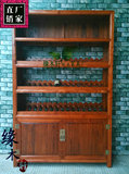 YMX0595榆木红酒架 实木酒架 红酒展示架 酒柜 两门储酒柜 可定做