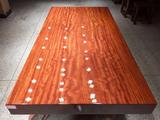 巴花大板原木实木大板精品纹路办公桌书桌会议自然边172-87-11