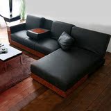 日式多功能沙发床简约客厅可折叠带收纳沙发宜家小户型PU皮沙发
