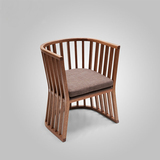 新中式家具实木餐椅酒店家用布艺扶手椅靠背椅书桌椅休闲洽谈椅子