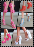 正版芭比barbie娃娃配件鞋子 芭比娃娃高跟鞋 芭比鞋第三波