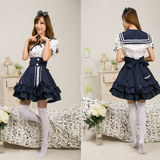 海军装学院风半裙装 lolita洋装公主裙日常服cosplay学生装水手装
