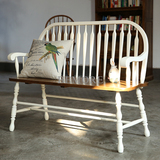 双人椅 创意椅 椅子 实木 橡木 美式乡村 北欧 餐椅 复古 简约