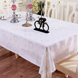 塑料餐桌布防水防烫防油免洗正长方型台布PVC欧式田园茶几垫桌垫