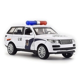 合金警车警务车儿童玩具车开门回力奔驰声光玩具合金小汽车模型车