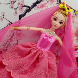 新款芭比娃娃公主婚纱大裙新娘女孩玩具洋娃娃单个礼盒 包邮