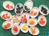 【萌水果】食玩必备粘土奶油土DIY配件草莓桔子桑葚蓝莓樱桃菠萝
