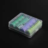全新透明PP料18650电池盒储存盒收纳盒保护盒4节装 电池保护盒