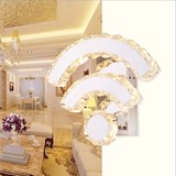 韩式不锈钢wifi水晶壁灯 现代简约床头过道楼梯壁灯酒店工程包邮