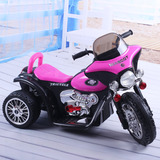 包邮儿童电动摩托车哈雷可充电带摇摆小孩电动三轮木兰车大号玩具