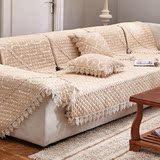 紫罗兰家纺沙发垫简约现代布艺欧式四季防滑皮沙发坐垫子沙发套
