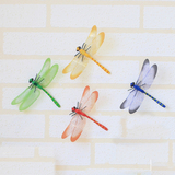 包邮3d仿真蜻蜓立体墙贴纸贴画客厅卧室儿童房 温馨冰箱贴帘装饰