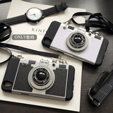 韩国立体莱卡照相机oppo r9手机壳r9plus保护套R9手机套硅胶挂绳