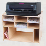 办公室桌面创意置物架木质快递单票据多层A4纸整理收纳柜打印机架