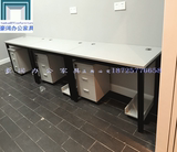 重庆办公家具单排职员办公桌工作位多人组合电脑桌椅公司员工屏风