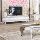 欧式电视柜 新古典实木电视柜 法式雕花现代简约小户型客厅电视柜