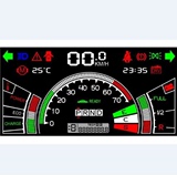 开模定制LCD液晶屏 订做汽车仪表段码显示屏 段式彩色VA屏