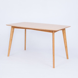 橙舍 原创小户型长方形原竹实木餐桌 北欧式简约现代家用饭桌餐台